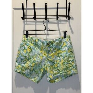 Women’s Lilly Pulitzer Callahan Dandelion Yellow Beach Gypsies Shorts 6 Preppy